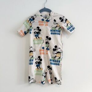 H&M Mickey Mouse UPF 50 swim suit 18 months- 2T